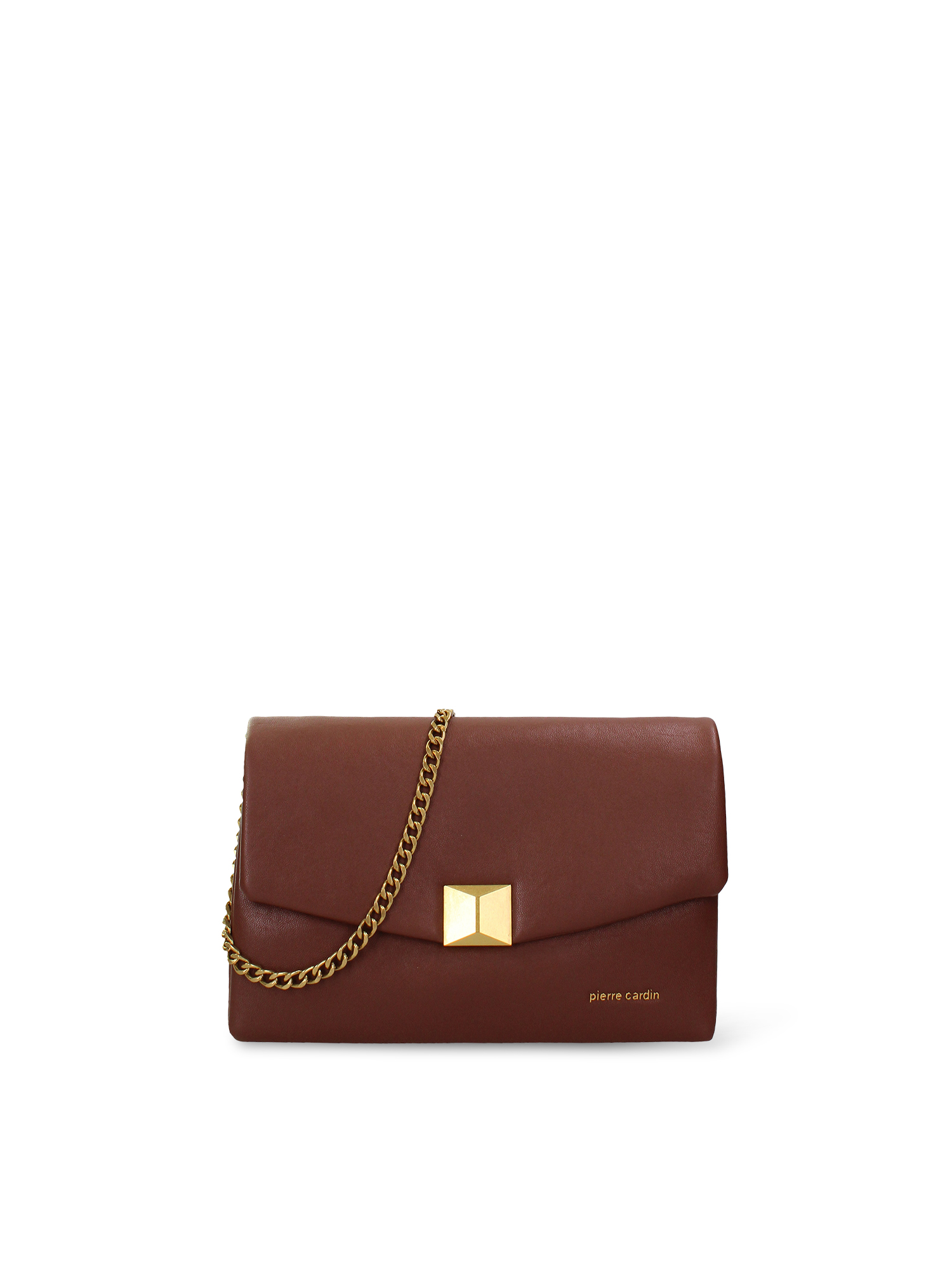 Pierre Cardin Borsa a Tracolla Donna Pelle Vegana PU Brown UNICA 24x15x9 cm