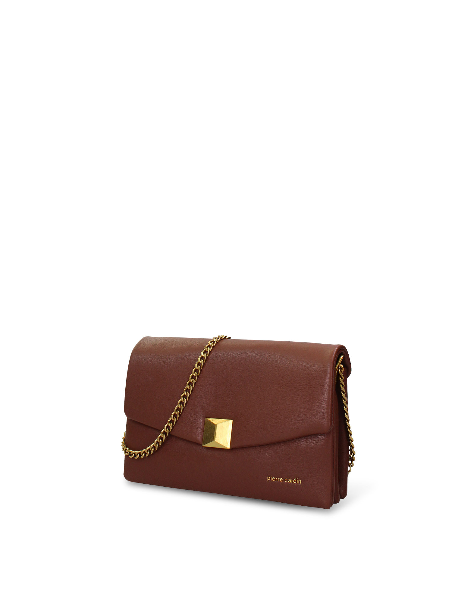 Pierre Cardin Borsa a Tracolla Donna Pelle Vegana PU Brown UNICA 24x15x9 cm