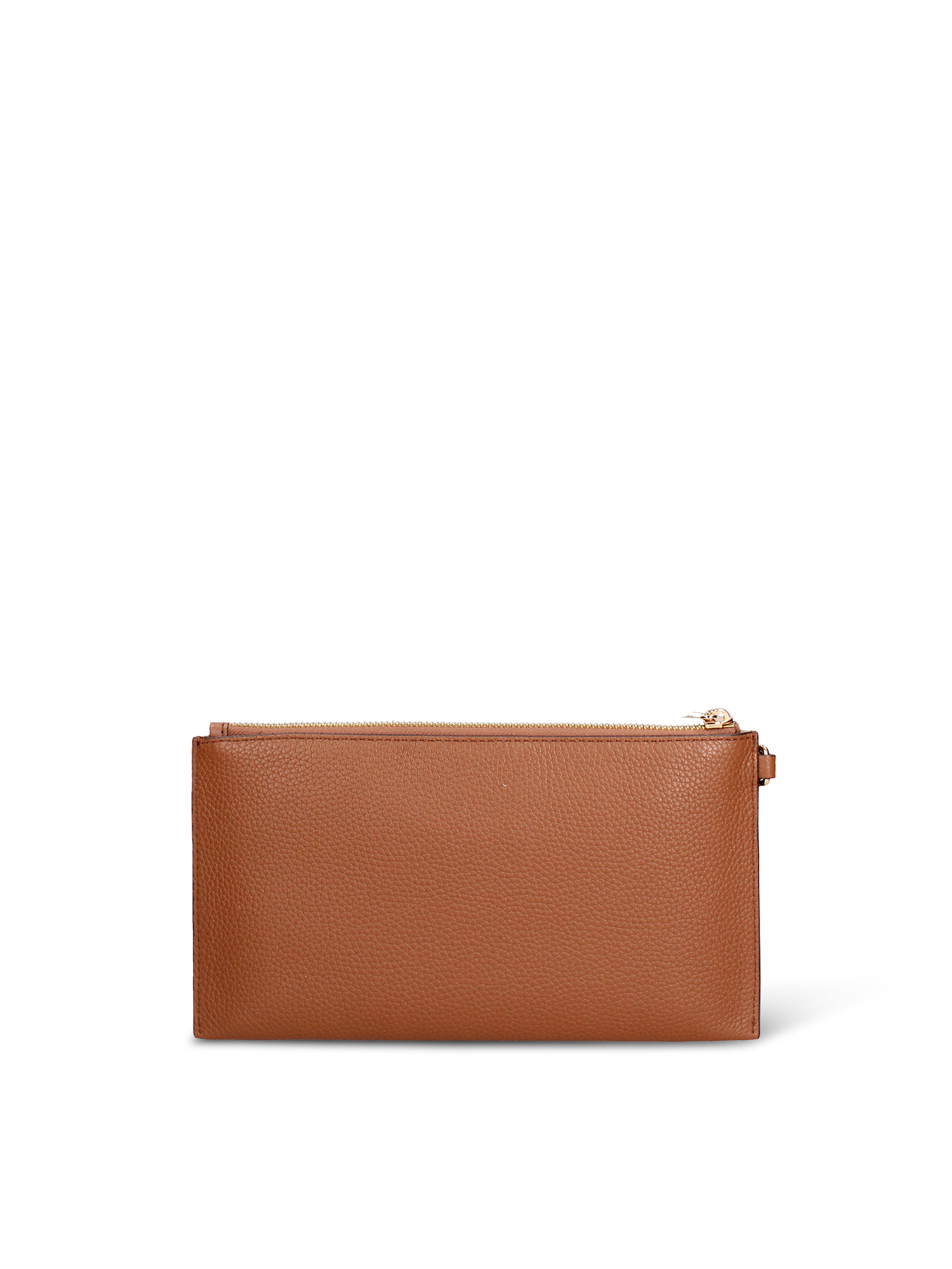 Pochette Michael Kors pelle vera con zip - , Marrone Brown UNICA 25x14x2 cm