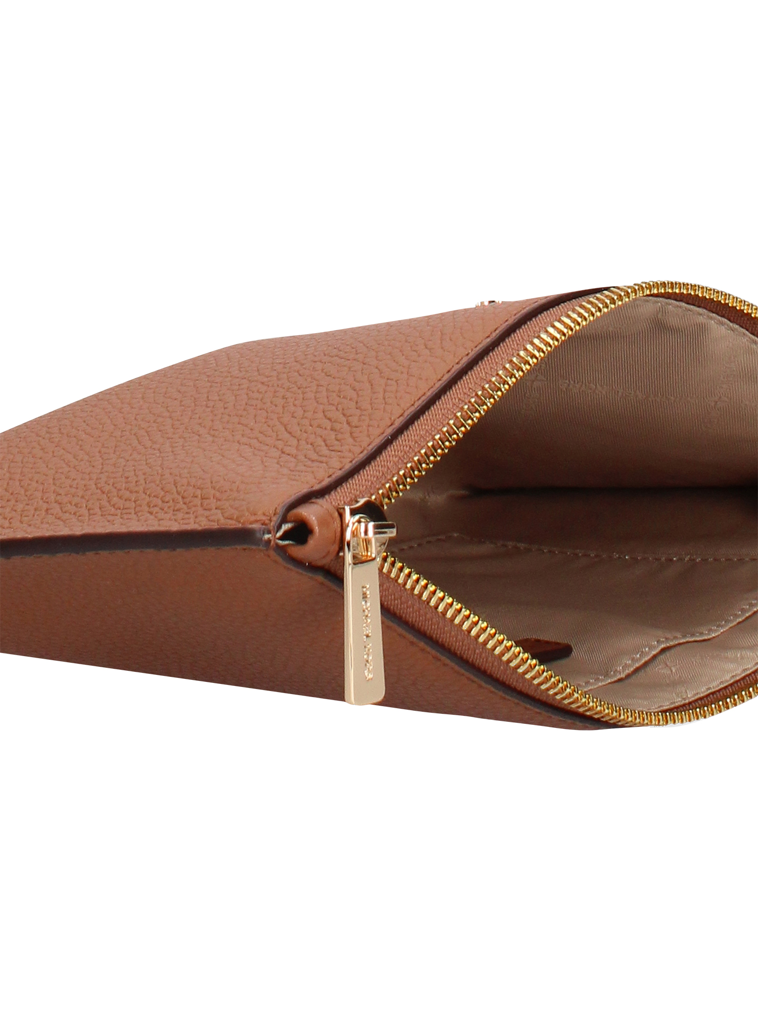 Pochette Michael Kors pelle vera con zip - , Marrone Brown UNICA 25x14x2 cm