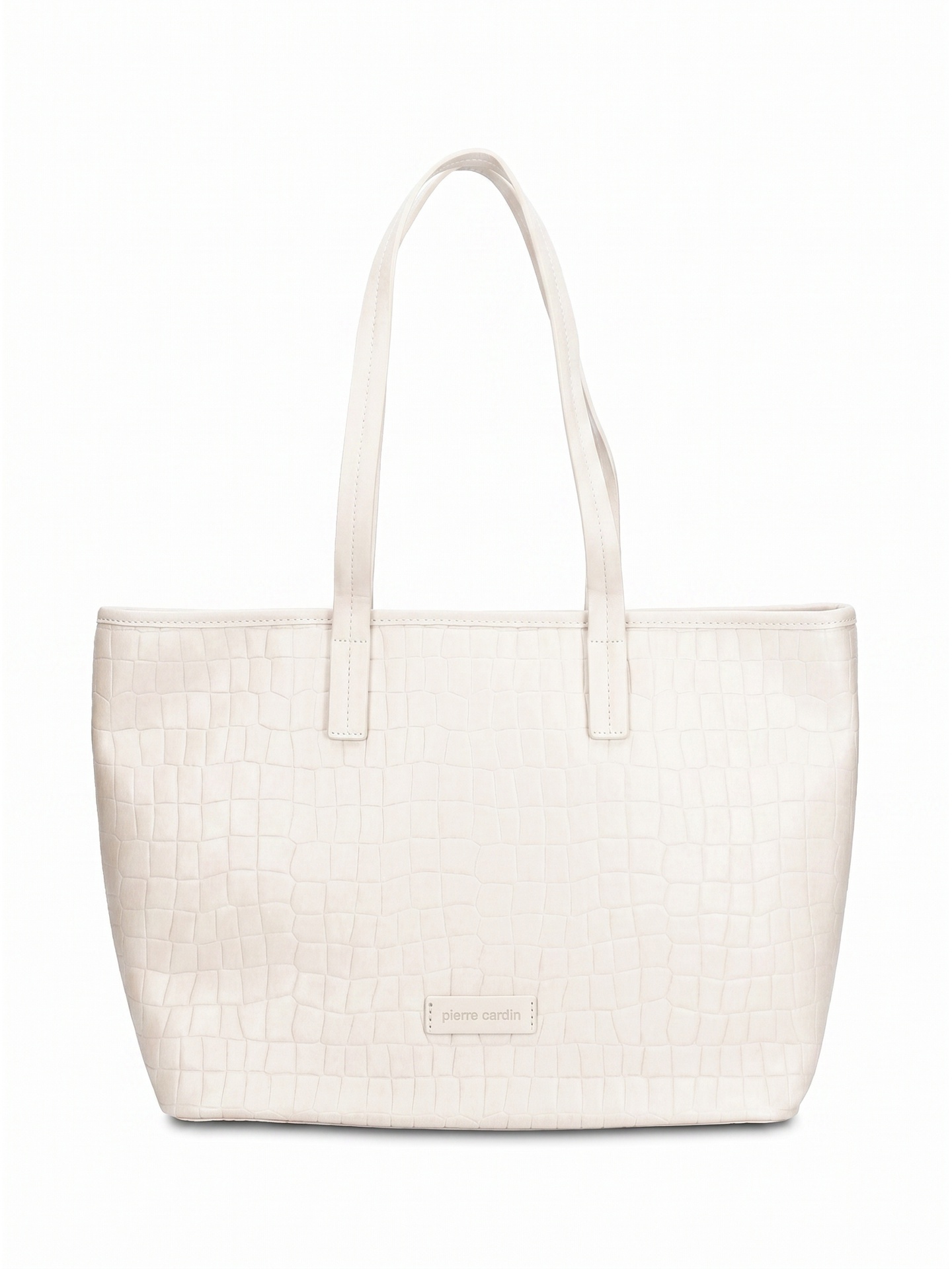 Borsa a spalla Pierre Cardin bianca vegan leather con texture quilted Bianco