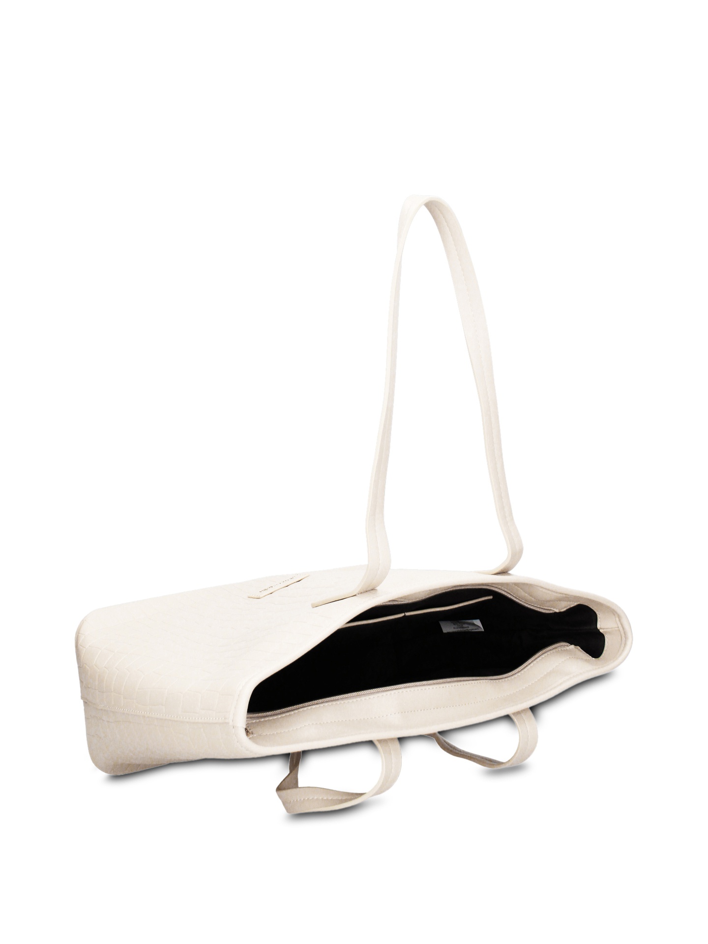 Borsa a spalla Pierre Cardin bianca vegan leather con texture quilted Bianco