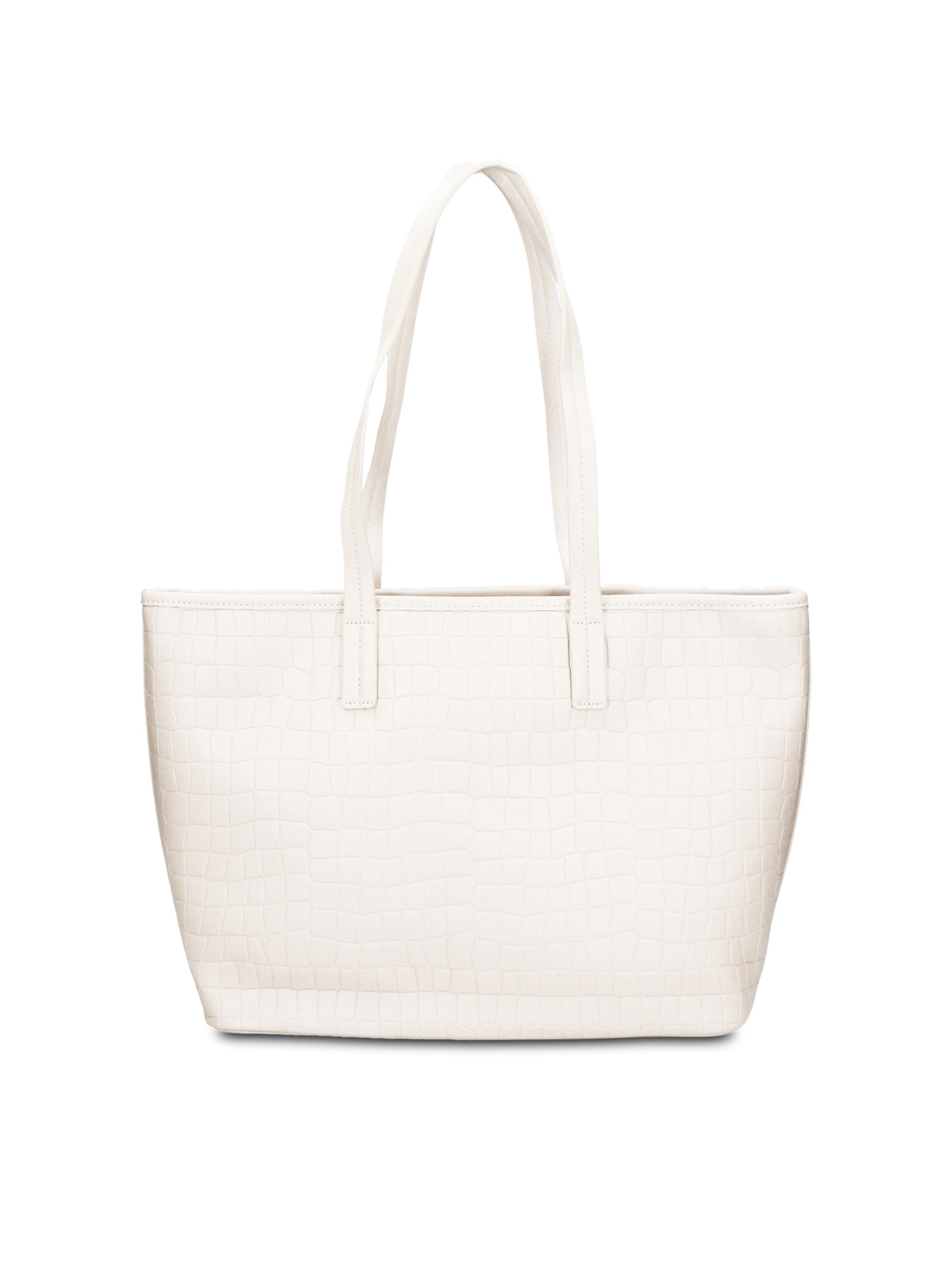Borsa a spalla Pierre Cardin bianca vegan leather con texture quilted Bianco