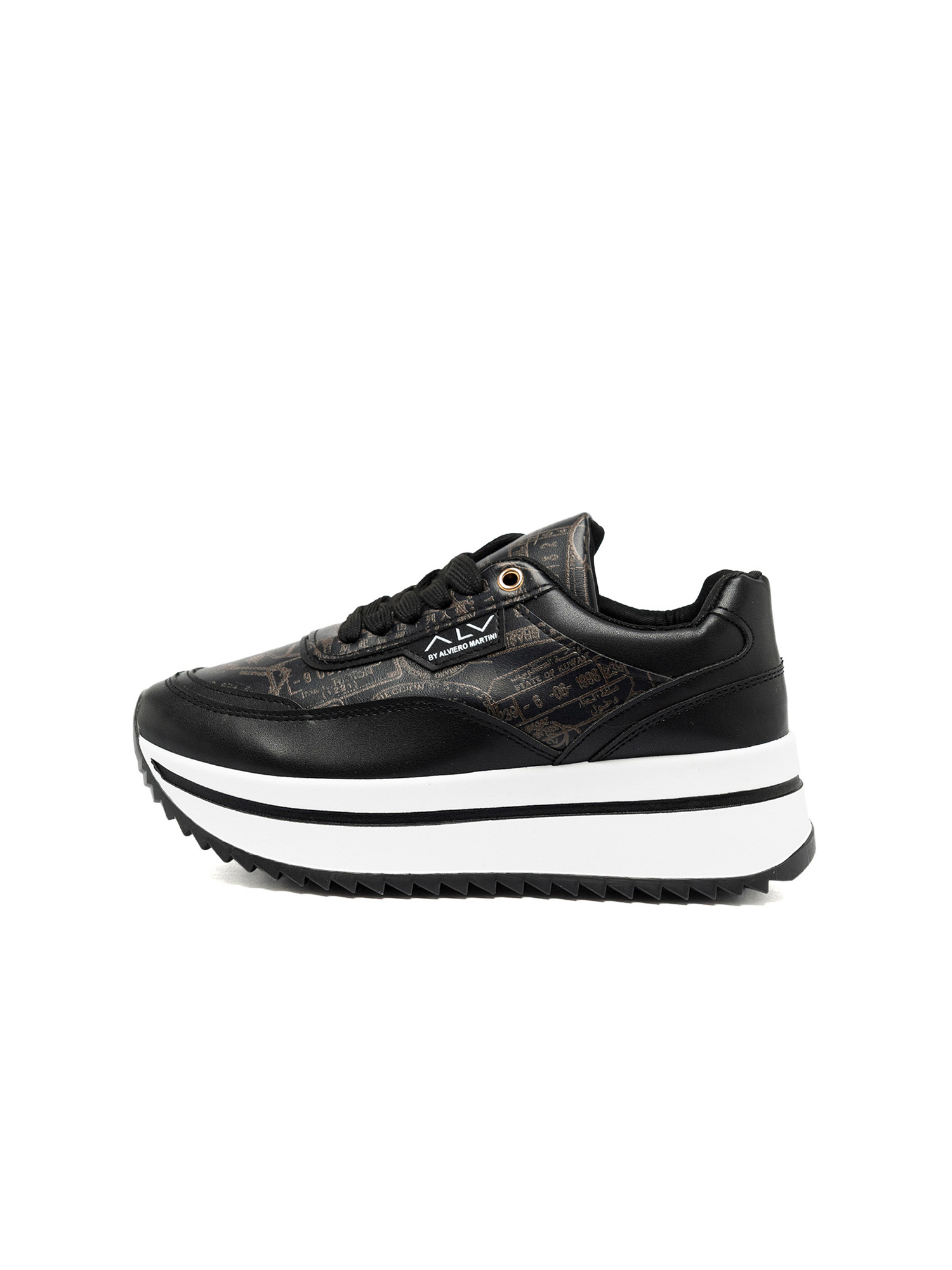 Alviero Martini Sneakers Poliuretano Platform Lacci Black B