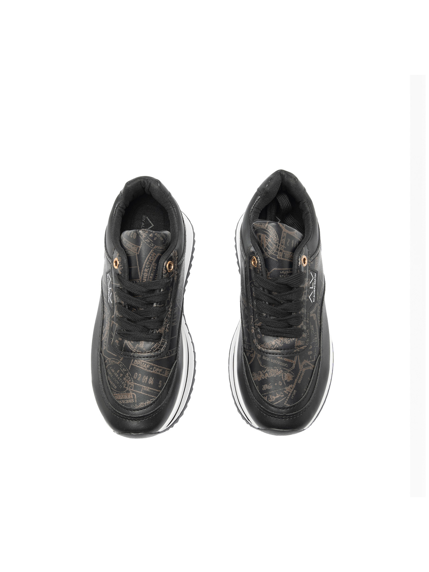 Alviero Martini Sneakers Poliuretano Platform Lacci Black B