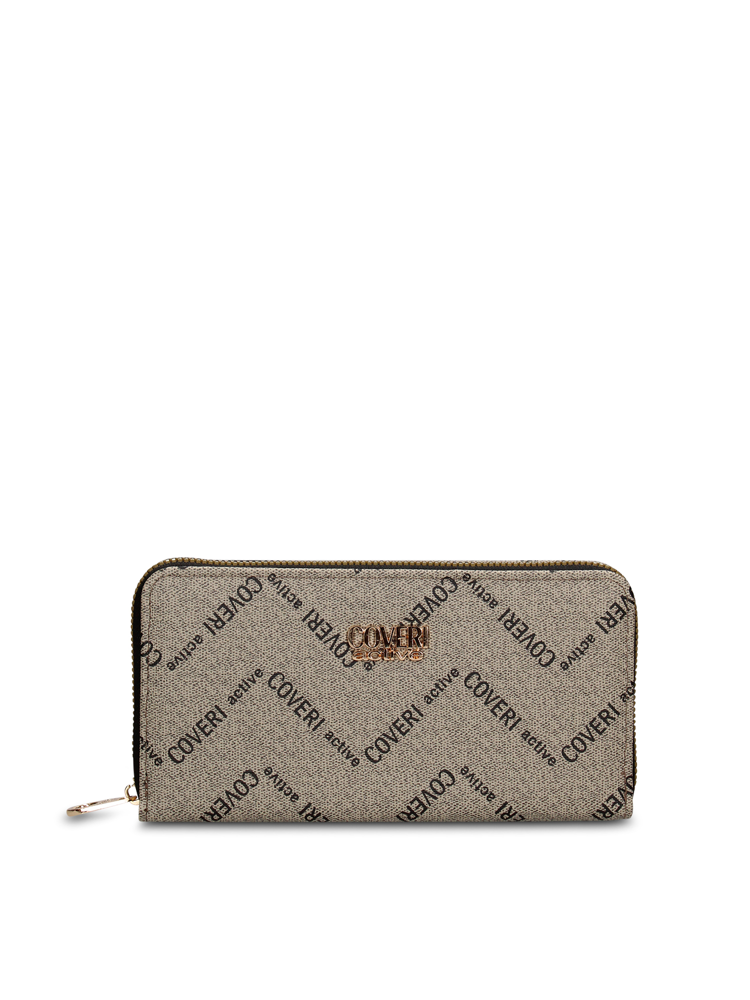Portafoglio Donna Zip Coveri Collection Monogram PU 19cm scuro