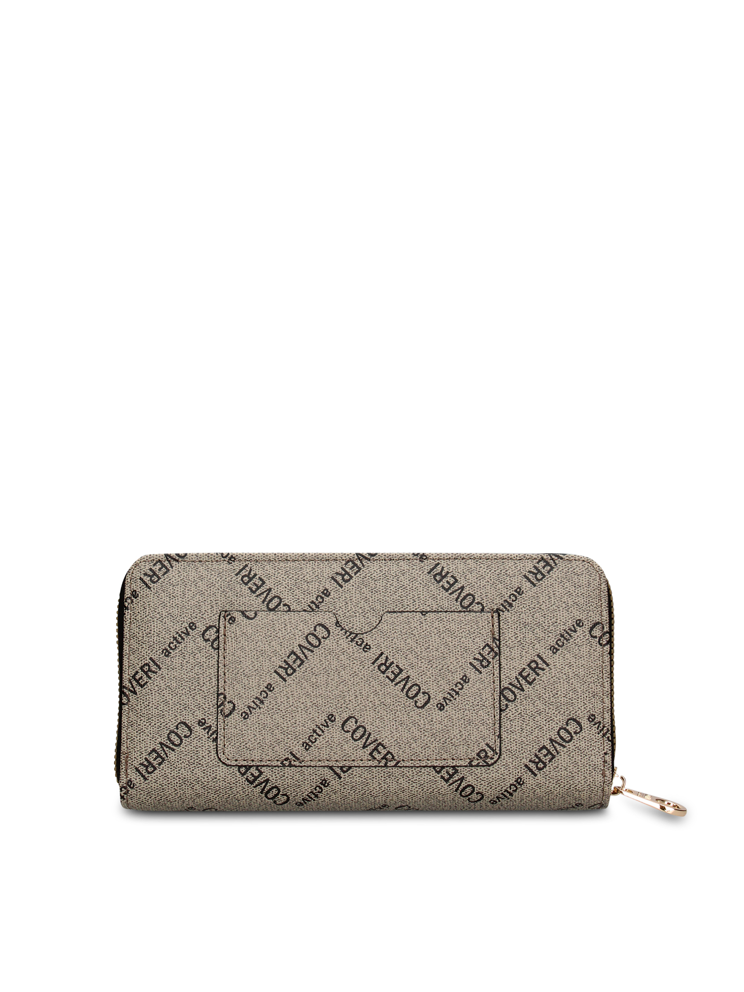 Portafoglio Donna Zip Coveri Collection Monogram PU 19cm scuro