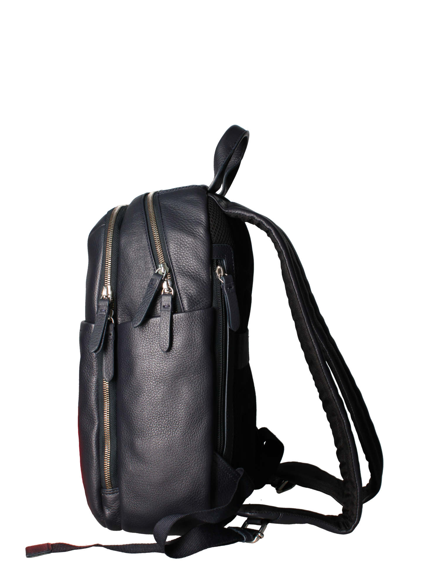 Zaino uomo John Richmond vera pelle blu con zip UNICA 26x39x16 cm JR-B95-BLUE