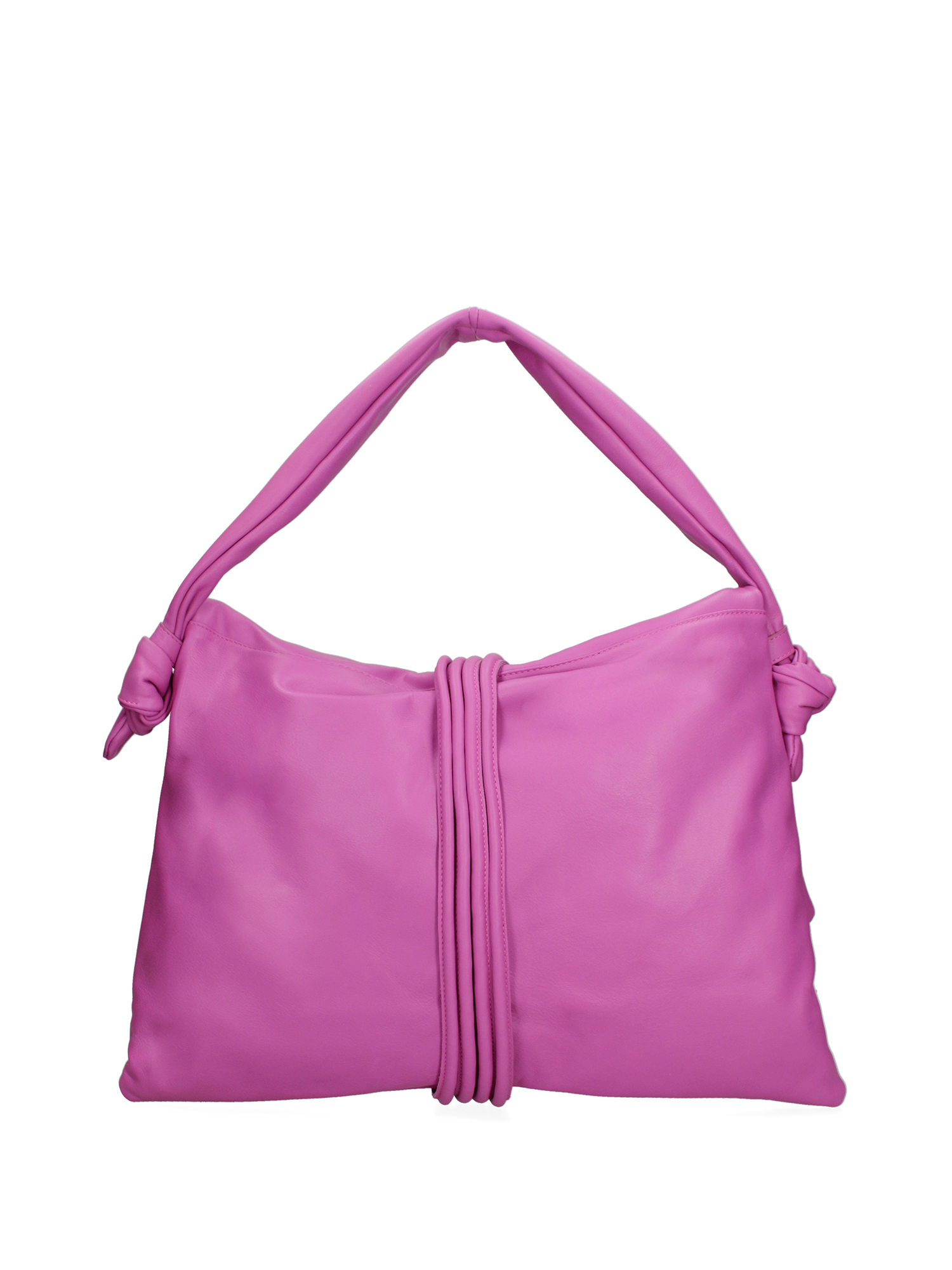 Borsa a Spalla Donna Vera Pelle Sauvage - Chiusura Magnetica Fuxsia UNICA